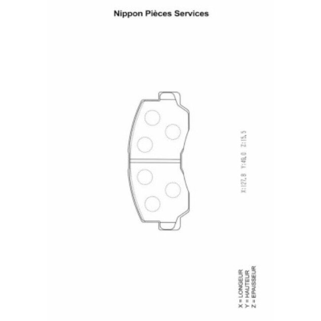 4 Plaquettes De Frein Nps M360i02