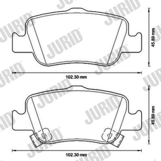 4 Plaquettes De Frein Jurid 572601jc
