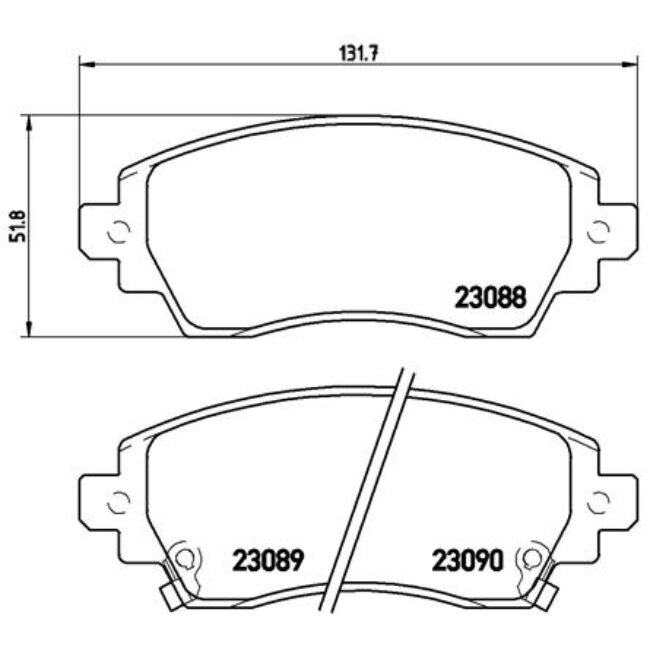 4 Plaquettes De Frein Brembo P83042