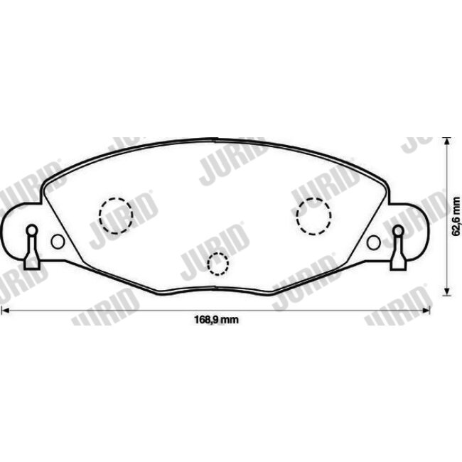 4 Plaquettes De Frein Jurid 573029jc