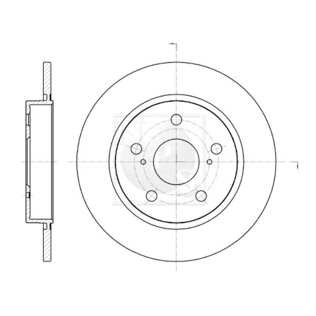 1 Disque De Frein Nps T331a56
