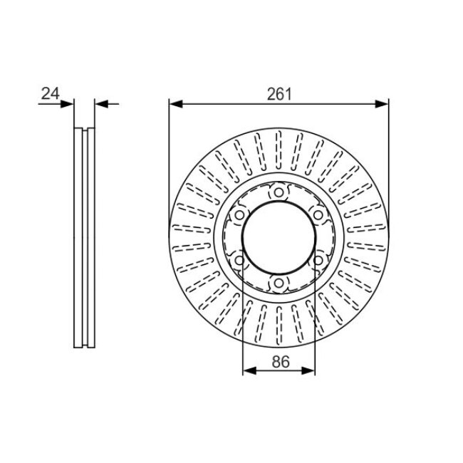 2 Disques De Frein Bosch 0986479053