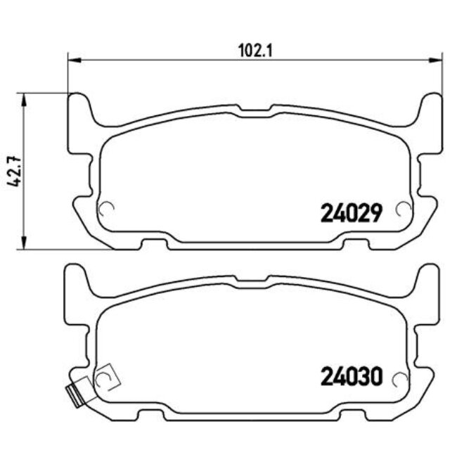 4 Plaquettes De Frein Brembo P49031