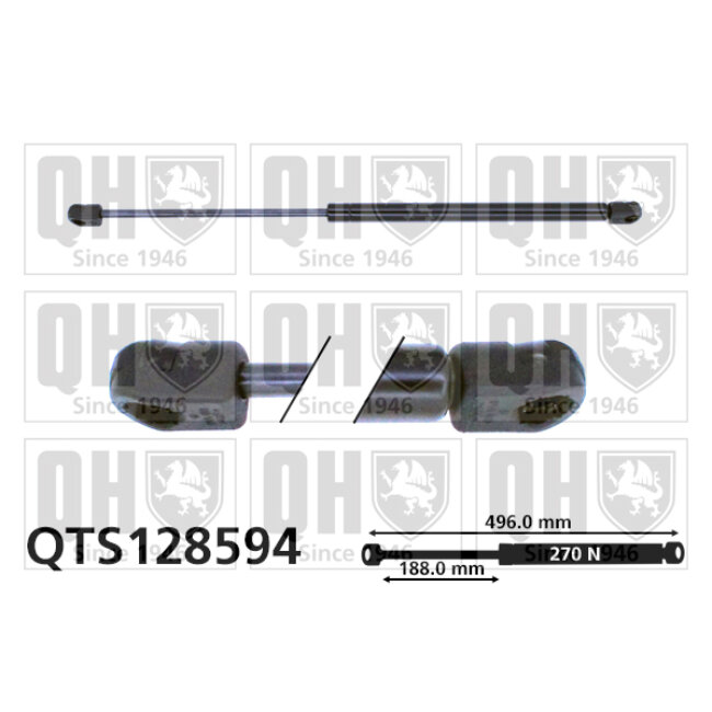 Vérin De Coffre Quinton Hazell Qts128594