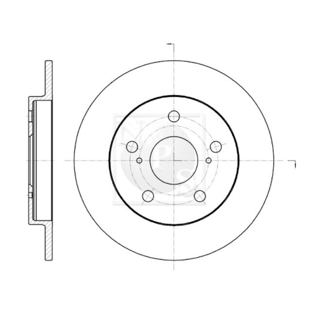 1 Disque De Frein Nps T331a55