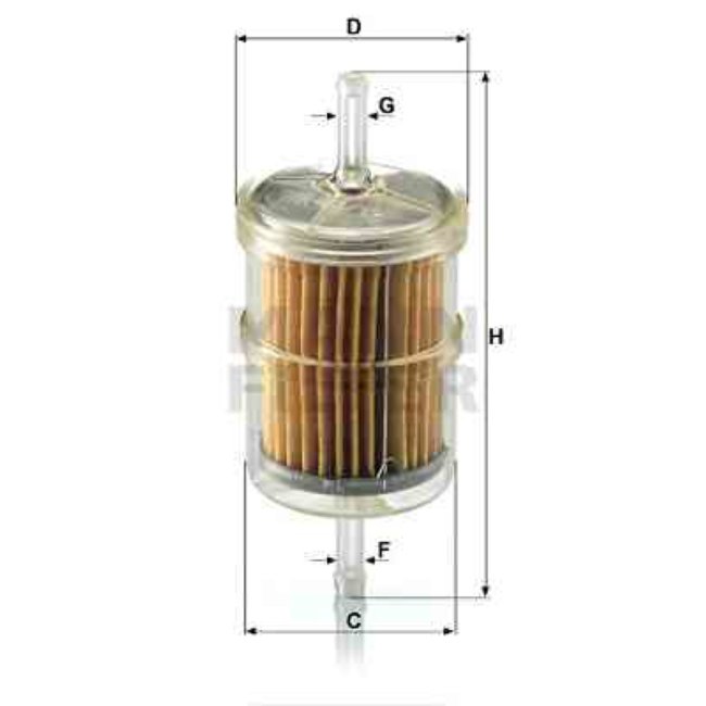 Filtre À Carburant Mann-filter Wk43/12(10)