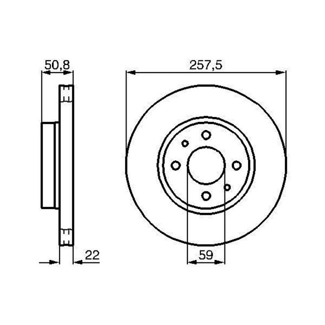 2 Disques De Frein Bosch 0986478512