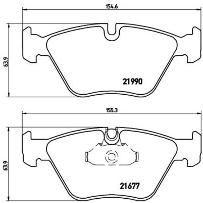 4 Plaquettes De Frein Brembo P06065