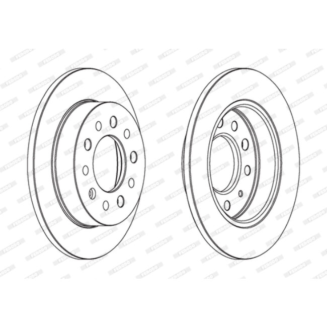 2 Disques De Frein Ferodo Ddf1955