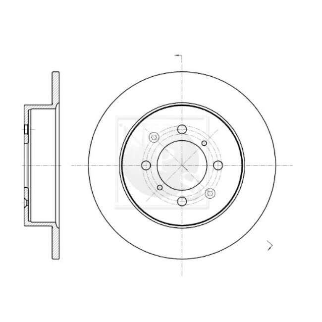 1 Disque De Frein Nps H331a28