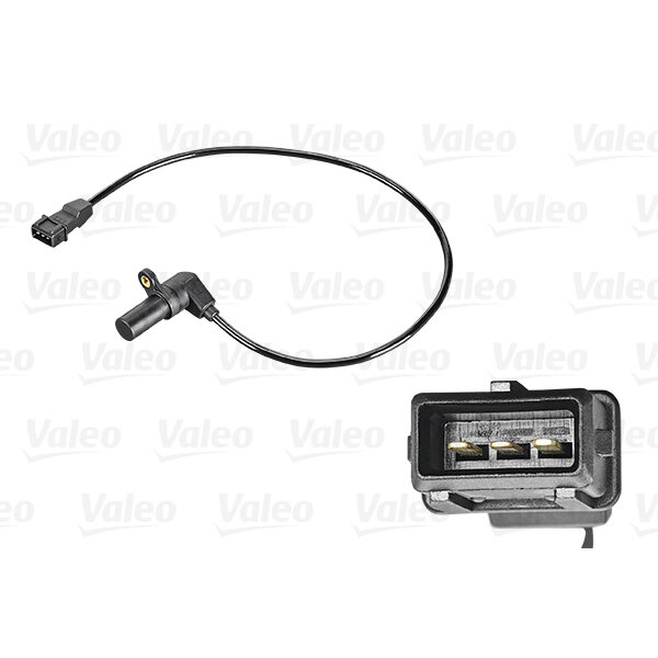 Capteur D'angle Vilebrequin VALEO 366508 - 2 Broches, Prise Ovale, Longueur 62 Mm
