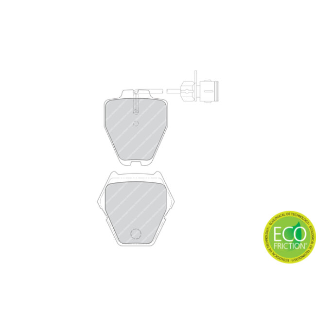 4 Plaquettes De Frein Ferodo Fdb1710