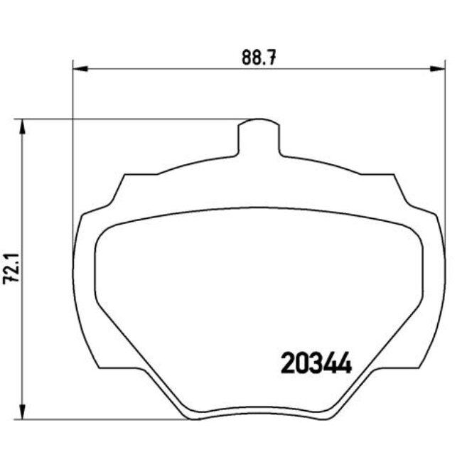 4 Plaquettes De Frein Brembo P44001