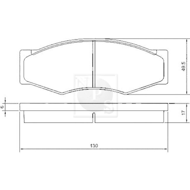 4 Plaquettes De Frein Nps N360n11