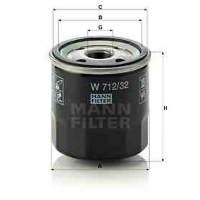Filtre À Huile Mann-filter W712/32
