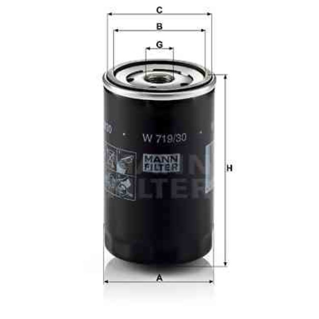 Filtre À Huile Mann-filter W719/30