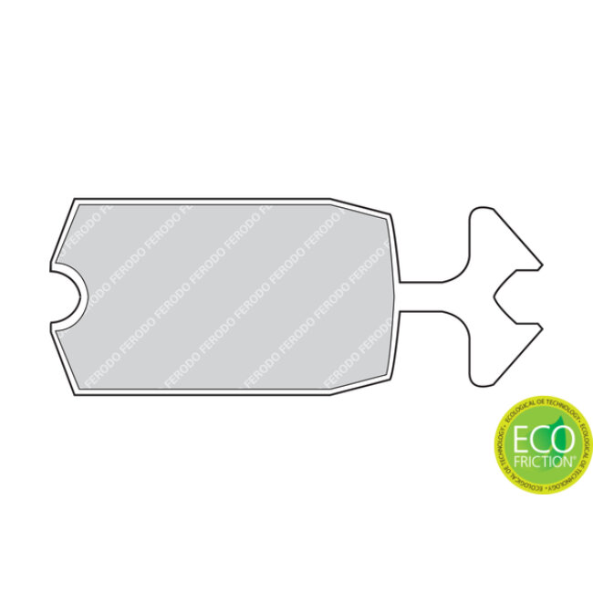 4 Plaquettes De Frein Ferodo Fdb57b