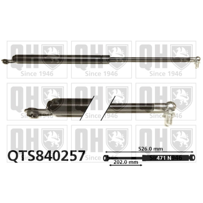 Vérin De Coffre Quinton Hazell Qts840257