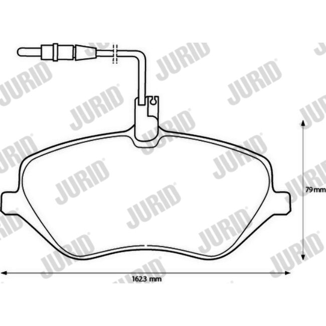 4 Plaquettes De Frein Jurid 573131jc