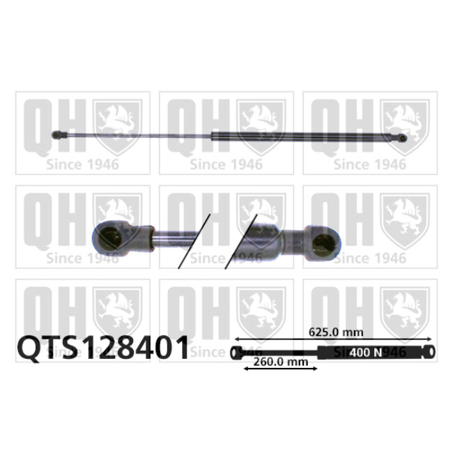 Vérin De Coffre Quinton Hazell Qts128401