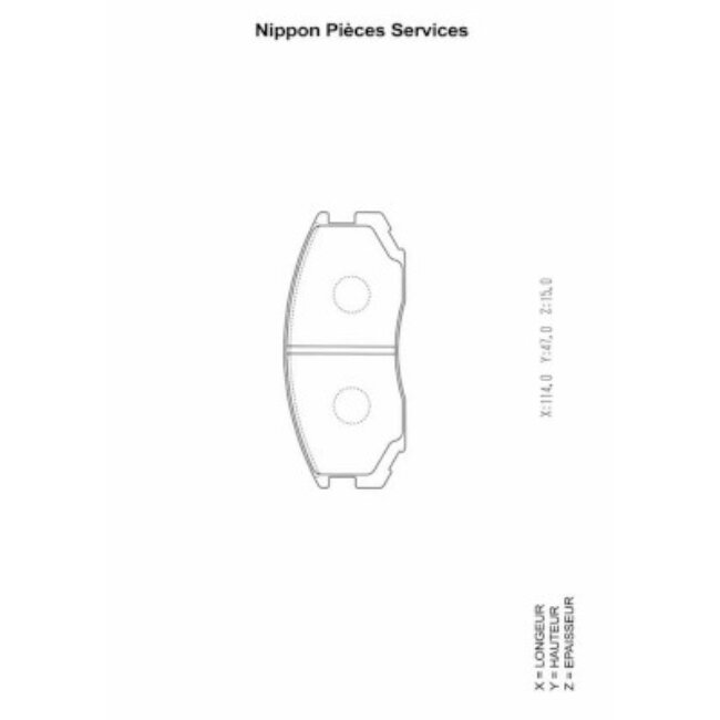 4 Plaquettes De Frein Nps M360i61