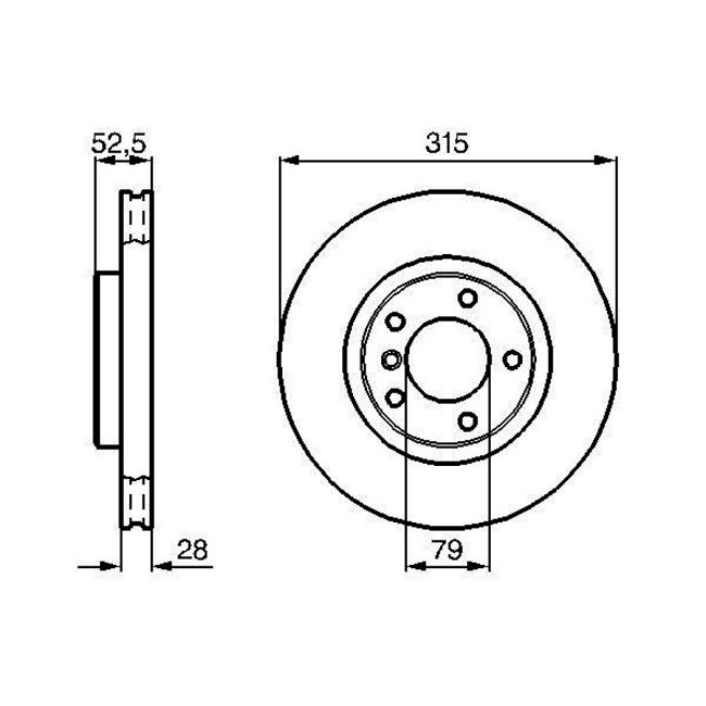 1 Disque De Frein Bosch 0986478748