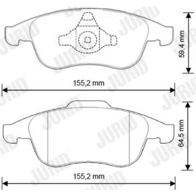 4 Plaquettes De Frein Jurid 573268jc