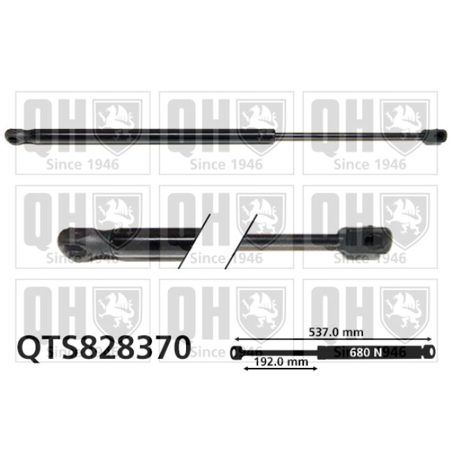 Vérin De Coffre Quinton Hazell Qts828370