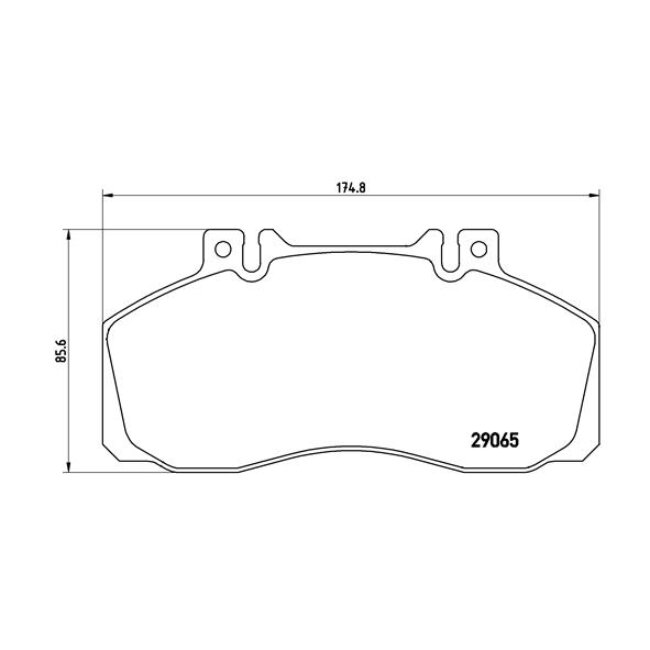 4 Plaquettes De Frein Brembo Pa6008