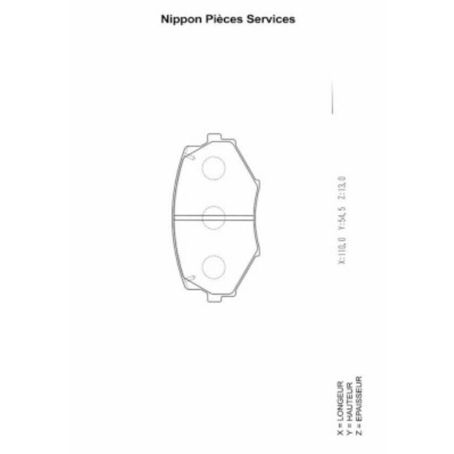 4 Plaquettes De Frein Nps M360a43