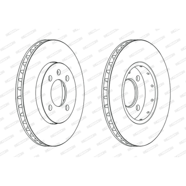 2 Disques De Frein Ferodo Ddf2184