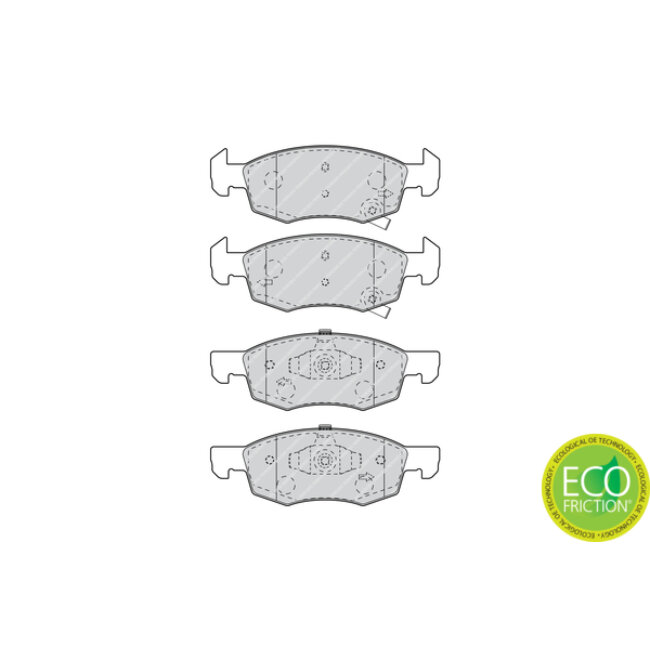 4 Plaquettes De Frein Ferodo Fdb4866