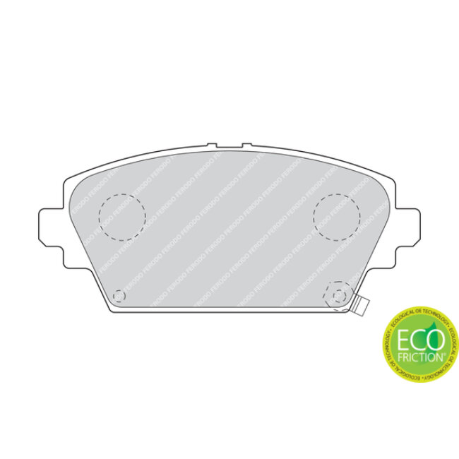 4 Plaquettes De Frein Ferodo Fdb1439