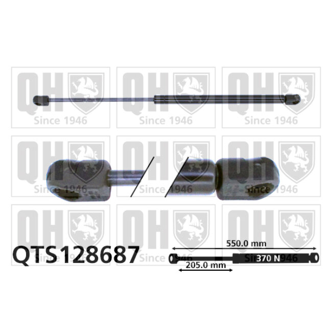 Vérin De Coffre Quinton Hazell Qts128687