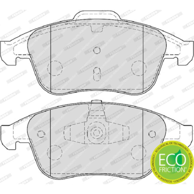 4 Plaquettes De Frein Ferodo Fdb4068