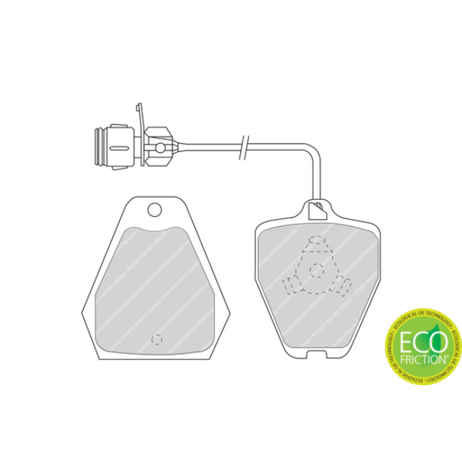 4 Plaquettes De Frein Ferodo Fdb985