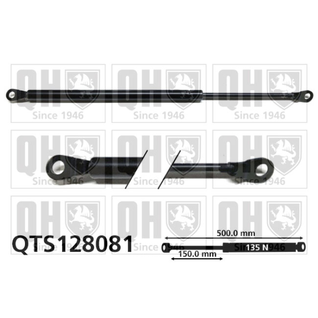 Vérin De Coffre Quinton Hazell Qts128081