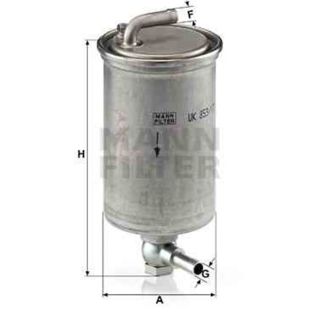 Filtre À Carburant Mann-filter Wk853/17