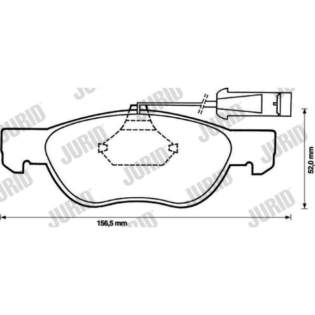 4 Plaquettes De Frein Jurid 571888jc