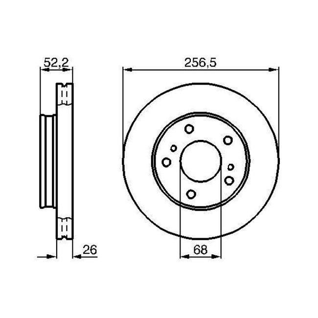 2 Disques De Frein Bosch 0986478485