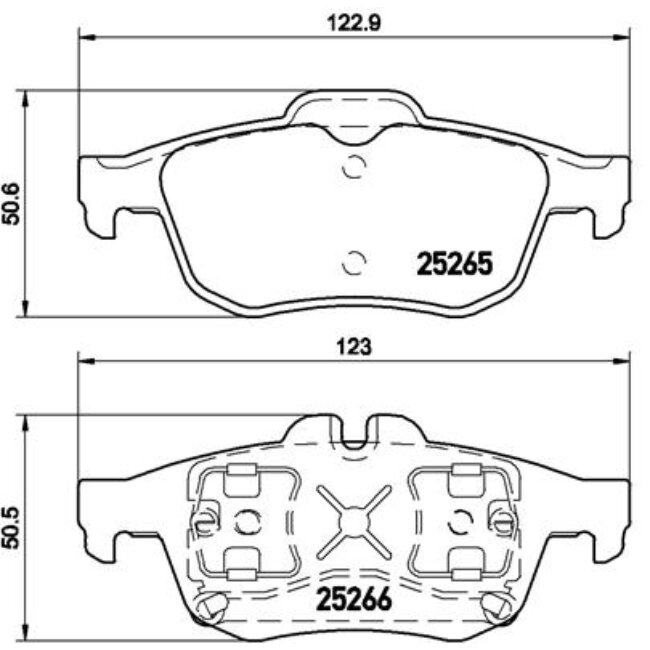 4 Plaquettes De Frein Brembo P68057