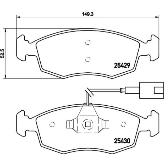 4 Plaquettes De Frein Brembo P23138
