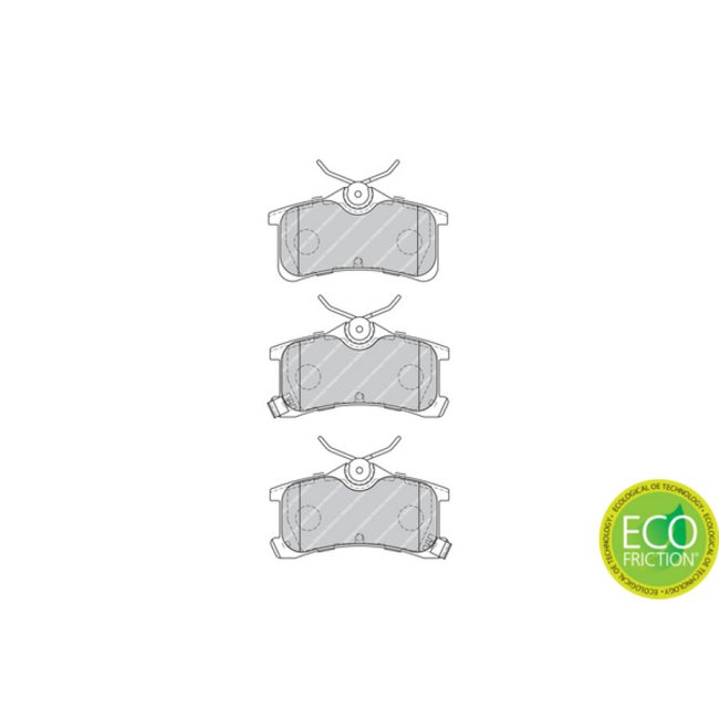 4 Plaquettes De Frein Ferodo Fdb1895