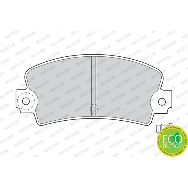 4 Plaquettes De Frein Ferodo Fdb114