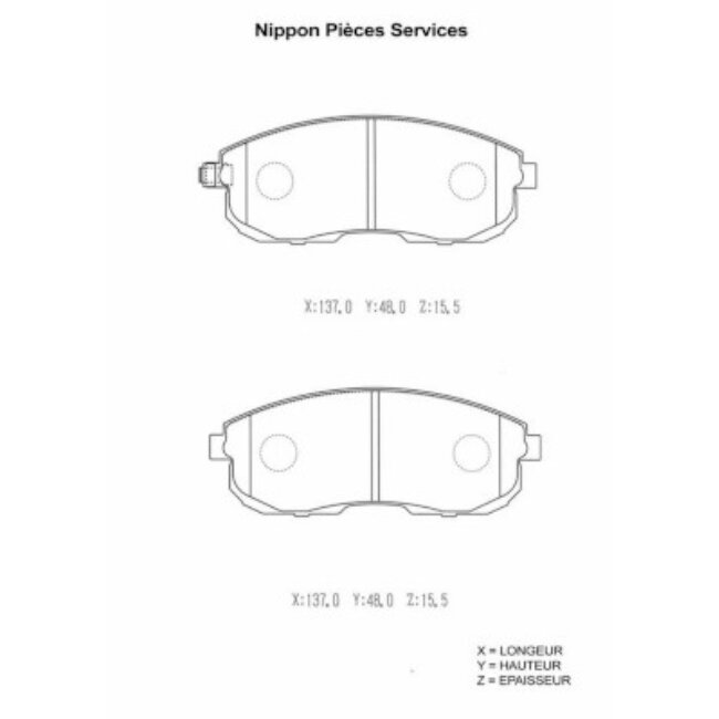 4 Plaquettes De Frein Nps S360i30