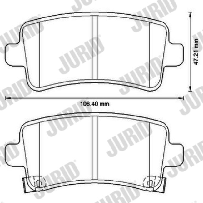 4 Plaquettes De Frein Jurid 573313jc