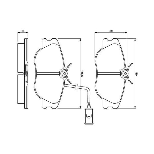 4 Plaquettes De Frein Bosch 0986424167