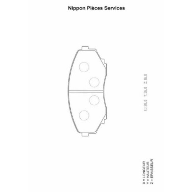 4 Plaquettes De Frein Nps M360a46