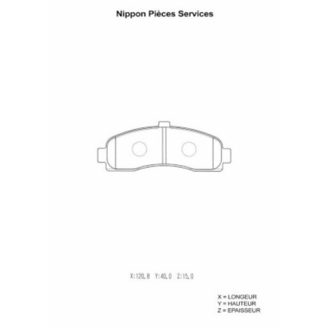 4 Plaquettes De Frein Nps N360n56