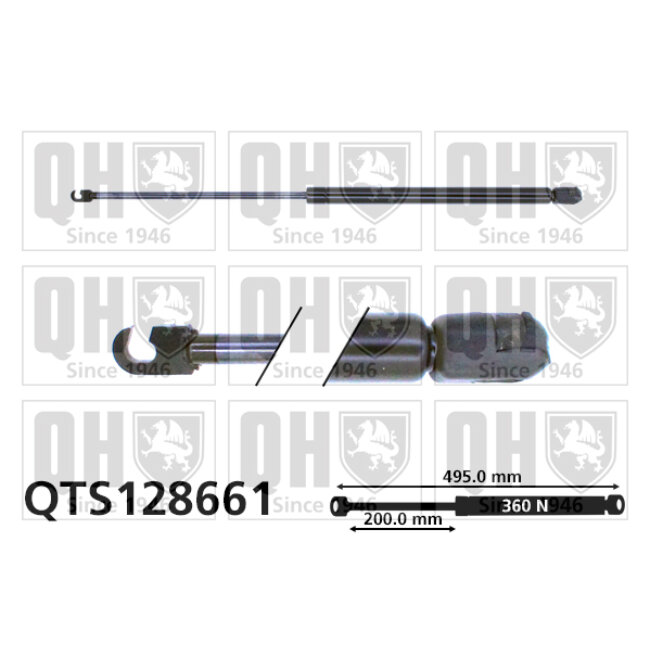 Vérin De Coffre Quinton Hazell Qts128661